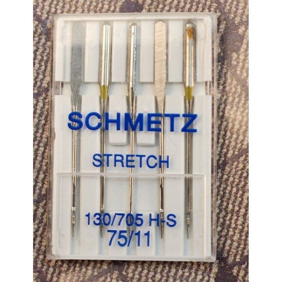 Schmetz Stretch Sewing Needles 130/705 H-S 75/11 Pack Of 5 For Stretch Fabrics f - Picture 2 of 4